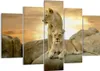 Bild auf Leinwand - Leinwandbild - Löwen Sonnenuntergang Produktbild-Vorschau 1