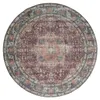 In- & Outdoor Teppich Rund - Kairo Medaillon Bordeaux Produktbild-Vorschau 1