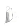 PROVISTON | Sockelleiste | Eckiges Profil | 18 x 58 x 2500 Produktbild-Vorschau 2