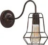 o Ferretti kinkiet industrialny E27 33x15x27,5 cm ciemny Podgląd zdjęcia produktu 1