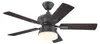 Ventilatore da soffitto con luce e catenelle per esterno Anteprima dell’immagine prodotto 1