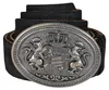 Der schwarze traditionelle Gürtel – Lederhosen-Gürtel aus echtem Leder für Herren. Traditioneller bayerischer Gürtel, handgefertigt aus Rindsleder. Authentischer Trachtengürtel für Herren, Teil der bayerischen Herrenmode. Produktbild-Vorschau