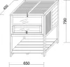 Erhöhter Kleintierkäfig aus Holz Nagerkäfig für Kaninchen, Produktbild-Vorschau 7