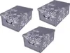 Set: 3 x XXL Dekokarton mit modernem Muster "Barock Blumen Produktbild-Vorschau 1