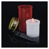 Grabkerze LED rot 7x12,5 cm IP44 batteriebetrieben Produktbild-Vorschau 2