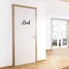 Schriftzug Bad Türschild aus Holz schwarz Badezimmer Produktbild-Vorschau 3