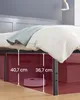 Underneath a bed showing storage space and measurements. Náhled obrázku produktu