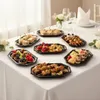 10 vassoio catering ovale nero 45 x 30,2 cm rPET – elegante Anteprima dell’immagine prodotto 4