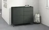 Kommode "Haama" 3-türig, schwarz-matt Produktbild-Vorschau 2