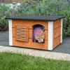 Isoliertes Katzenhaus für Draußen aus Holz – Wetterfest Produktbild-Vorschau 5