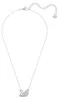 Swarovski Swan Halskette, Schwan, Weiss, Rhodiniert Produktbild-Vorschau 3