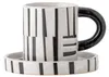 Frankie Tasse mit Untertasse, Schwarz, Steingut Produktbild-Vorschau 1