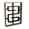 Skye Decor, Esteban - Walnut, Black, Bücherregale, Produktbild-Vorschau 3