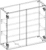 Technical drawing of a kitchen cabinet with dimensions. Náhled obrázku produktu