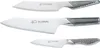 Three Global Yoshikin knives are displayed on a white background. Produktbild-Vorschau