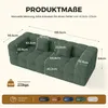 Aivermeil Modernes minimalistisches Cloud-Sofa 2-3 Sitzer Produktbild-Vorschau 2