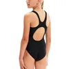 Speedo Muscleback Badeanzug Mädchen schwarz lila Gr 140 Produktbild-Vorschau 4