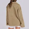 ASKSA Damen Teddy Fleece Jacke Warme Flanell Jacke Dicke Produktbild-Vorschau 4