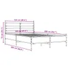 Design Bettgestell Braun Eichen-Optik 120x200 cm Produktbild-Vorschau 9