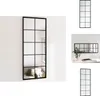 vidaXL Lustro ścienne czarne 100x40 cm metalowe - Lustro Podgląd zdjęcia produktu 1