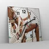 Wanduhr - Quadrat - Glasuhr - Frau Freiheit Exotik - Produktbild-Vorschau 4