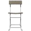 vidaXL Bistrostühle 6 Stk. Klappbar Grau Poly Rattan und Produktbild-Vorschau 5