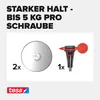 tesa Klebeschraube für Mauerwerk und Stein, Halteleistung 5 Produktbild-Vorschau 3