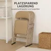6er Set Klappstühle Gepolstert Khaki – Extrem Belastbar bis Produktbild-Vorschau 6