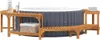 vidaXL Whirlpool-Umrandung Braun Ø275 x 55,5 cm Massivholz Produktbild-Vorschau 2