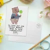 Mr. & Mrs. Panda Postkarte Zugbegleiter Herz - Weiß - Produktbild-Vorschau 3