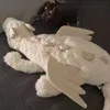 Plüsch Drache 50 cm – Kawaii Körperkissen in Weiß – Produktbild-Vorschau 5