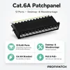 ProfiPatch  Cat.6a Patchpanel Verteilerfeld 12 Port Produktbild-Vorschau 2