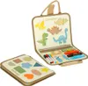 Montessori manipulačná tabuľa s dinosaurami – senzorická Náhľad obrázku produktu 4