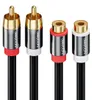 deleyCON 1m Cinch RCA Stereo Audio Verlängerungskabel - 2x Produktbild-Vorschau 3