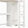 Flieks Etagenbett 90x200cm mit Schreibtisch und Regal, Produktbild-Vorschau 8