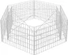 vidaXL Sechseckiges Gabionen-Hochbeet 160×140×50 cm Produktbild-Vorschau 4