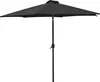 A studio shot of a gray patio umbrella. Produktbild-Vorschau