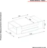 Couchtisch Nora mit zwei seitlichen Staufächern in beige Produktbild-Vorschau 8