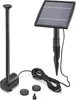 A solar-powered fountain pump kit with a solar panel and accessories. Produktbild-Vorschau