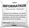 Trendation - Informatiker Deko-Kissen mit Füllung 40x40 Produktbild-Vorschau 1