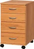 Rollcontainer Kernbuche Nachtschrank Büroschrank #1942 Produktbild-Vorschau 3