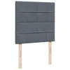 Boxspringbett mit Matratze Dunkelgrau 90x200 cm Samt Produktbild-Vorschau 8