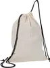 Baumwolle Gymbag / Sportbeutel / Turnbeutel / weiß mit Produktbild-Vorschau 1
