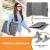 A woman is holding a folded heating panel, with other images showing the panel unfolded, folded, and its accessories. Anteprima dell’immagine prodotto