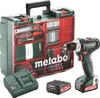 A cordless drill, its charger, a spare battery, and a large case filled with drill bits and other accessories are displayed against a white background. Anteprima dell’immagine prodotto