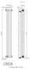 Klassieke radiator met drie kolommen – 1500 x 200 mm - Ruw Productafbeelding-voorbeeld 5