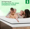 A family is lying on a mattress on a bed. Produktbild-Vorschau