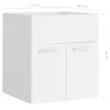 vidaXL Meuble sous-lavabo blanc 41x38,5x46 cm Bois Voir les images du produit 8