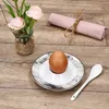 6x Alois Eierbecher mit Ablage Holz-Optik Porzellan Brunch Produktbild-Vorschau 5