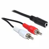 B41 3,5 mm Klinke auf 2 Cinch Kabel 30cm 3.5mm Klinke Produktbild-Vorschau 2